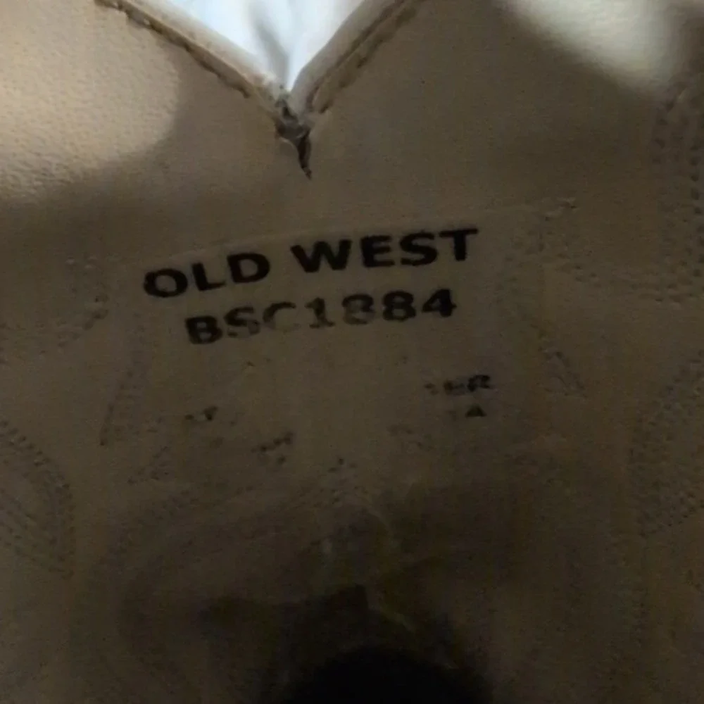 Old‎ West Childrens Boys Square Toe Cowboy Boots Brown